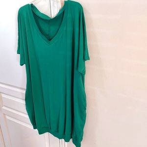 Ladies Green Shirt-dress Size 2X